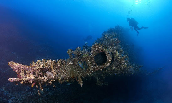 Carnatic, underwater
