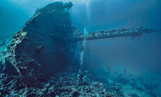 Carnatic, underwater